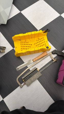 Miter Box with Hand Saw Set