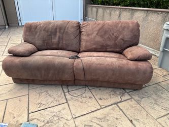 Free Electronic Double Recliner Couch