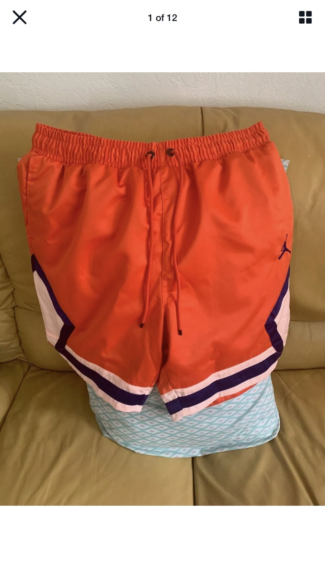 NIKE AIR JORDAN JUMPMAN SATIN DIAMOND SHORTS MENS NWT SIZE M