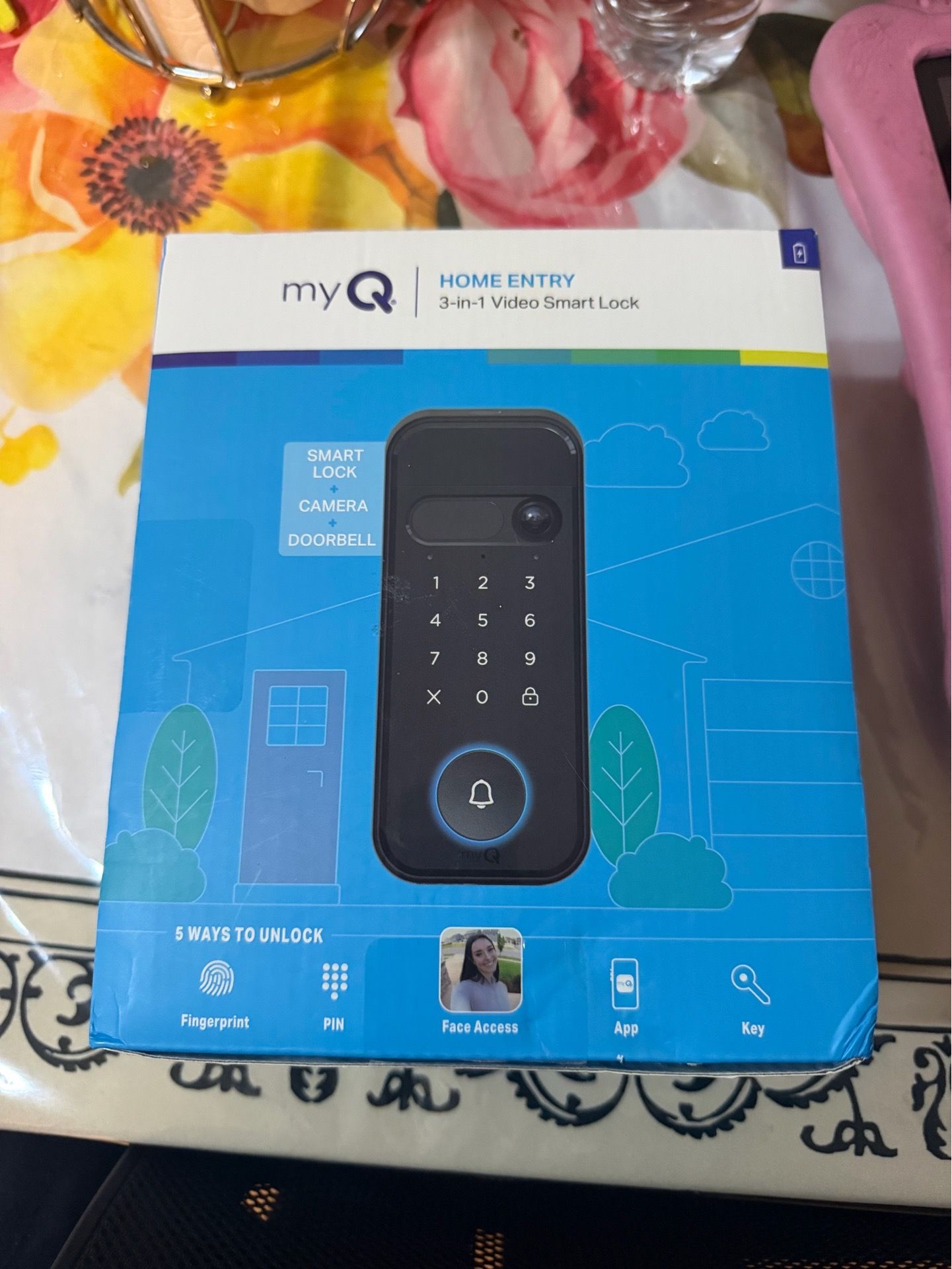 my-Q Home entry 3-in-1 video smart lock