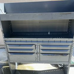 2 -piece -Heavy-Duty Metal Storage Cabinets for Van