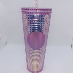 Starbucks Pink Grid Tumbler Holiday 2020
