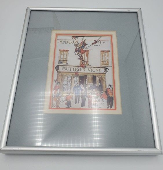 Restaurant Butte En Vigne Framed Print