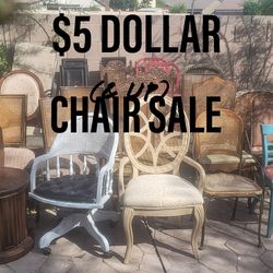 $5 (and up) CHAIR SALE