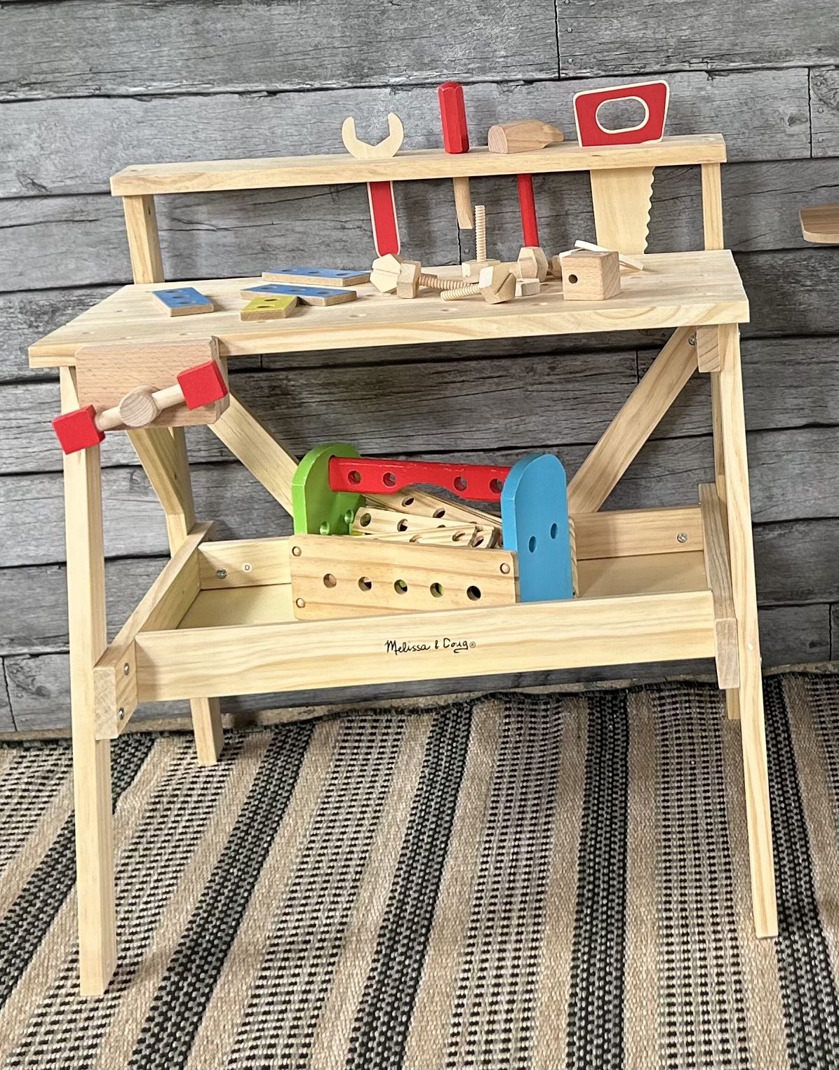 Kids Wooden Workbench