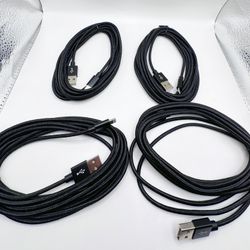 4 Pack nylon Braided Apple Chargering Cables