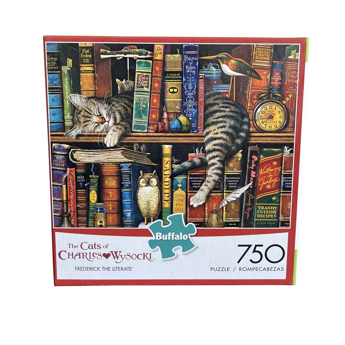 Buffalo Games Cat Of Charles Wysocki Frederick The Literate 750 Pc Puzzle