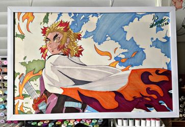 Kyojuro Rengoku demon slayer art