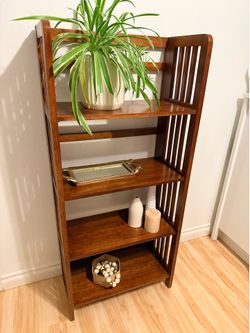 Folding Mission Style Bookcase / Display Shelf