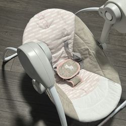 Working Pink Ingenuity Speed Baby Swing With Music