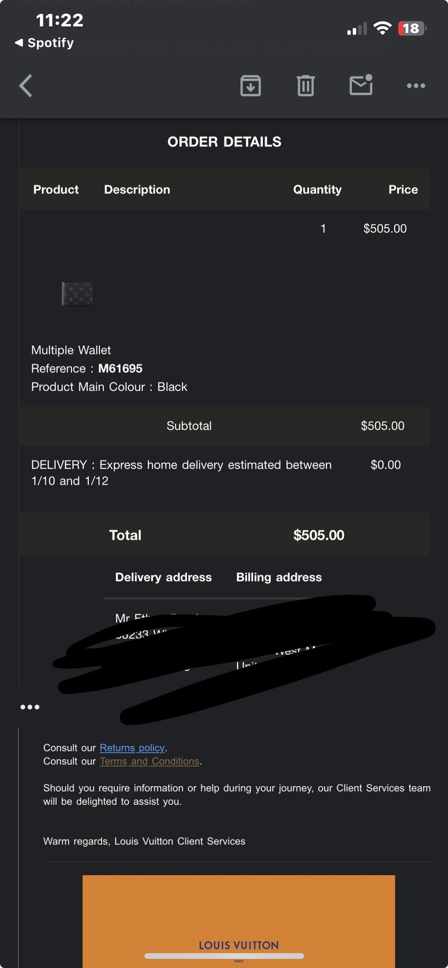 Louis Vuitton Initials Multiple Wallet