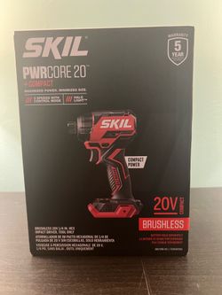 Skil ID6739B-00 20V PWRCORE 20 Brushless Sub-Compact Lithium-Ion 1/4 in. Cordless Impact Driver