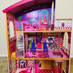 Wooden Doll House For Kids Large