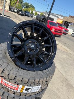 20x10 Gloss Black Wheels GMC Chevy Ram