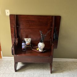 Pine Tilt / Flip top table antique