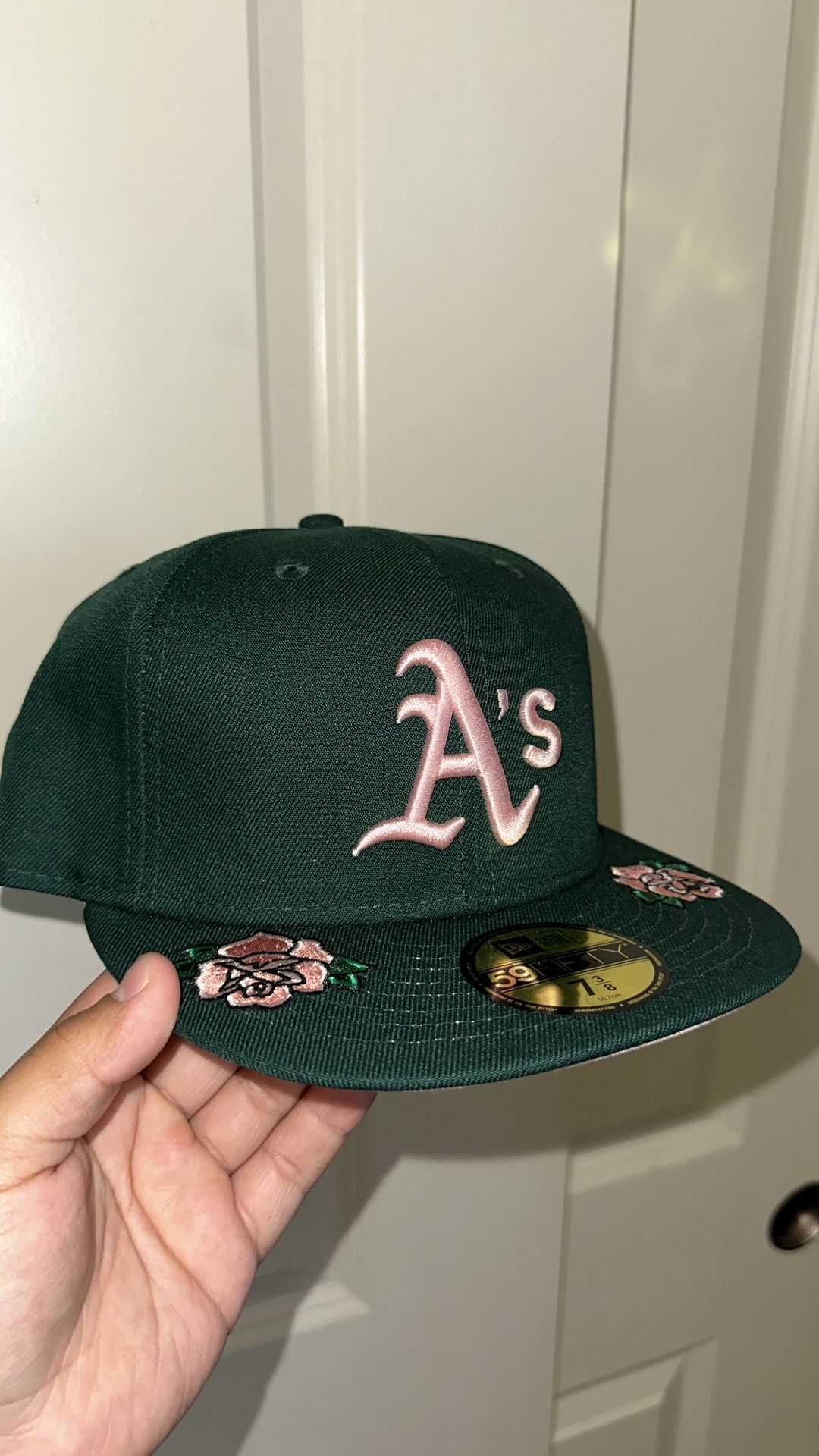 DSWT Fitted Hat “Double Side Rose” Oakland As