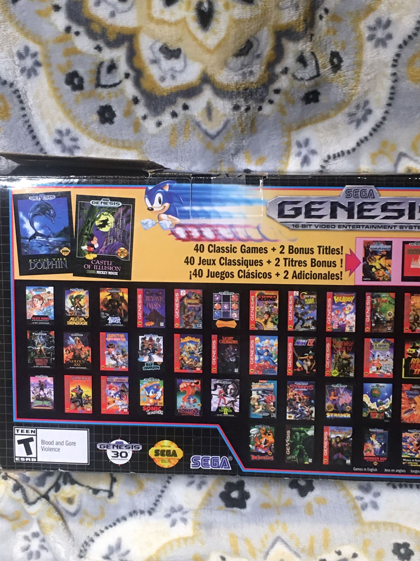 Sega Genesis Mini With 40 Classic Games