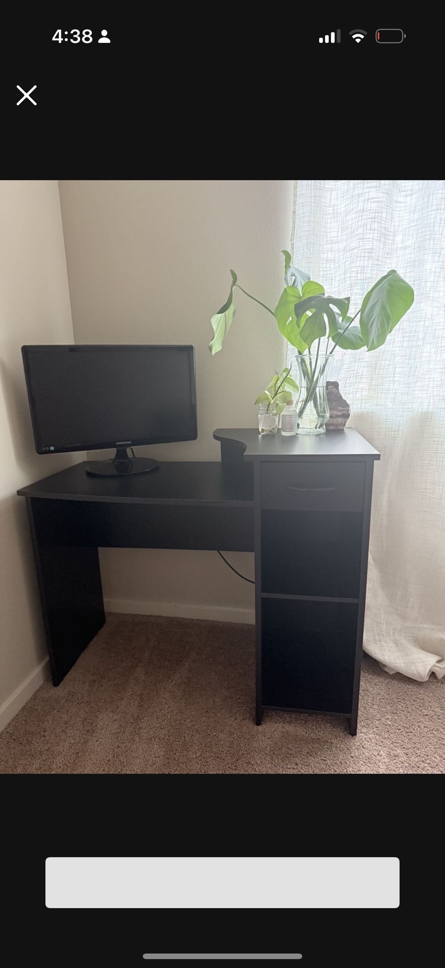 Dark Brown Computer Table 