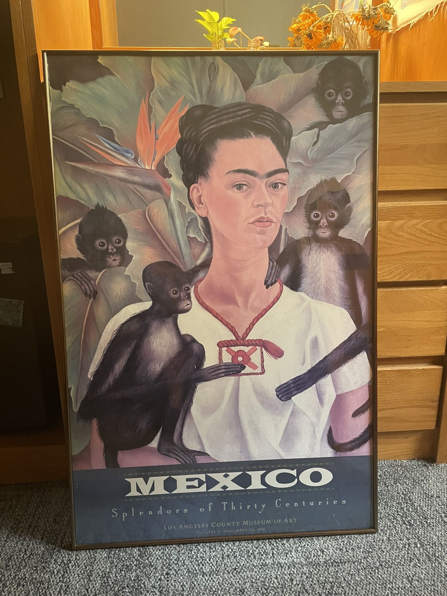 Framed Frida Kahlo Poster