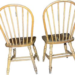 Wooden Chairs - Set Of 2