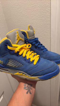 Jordan 5 yellow and blue