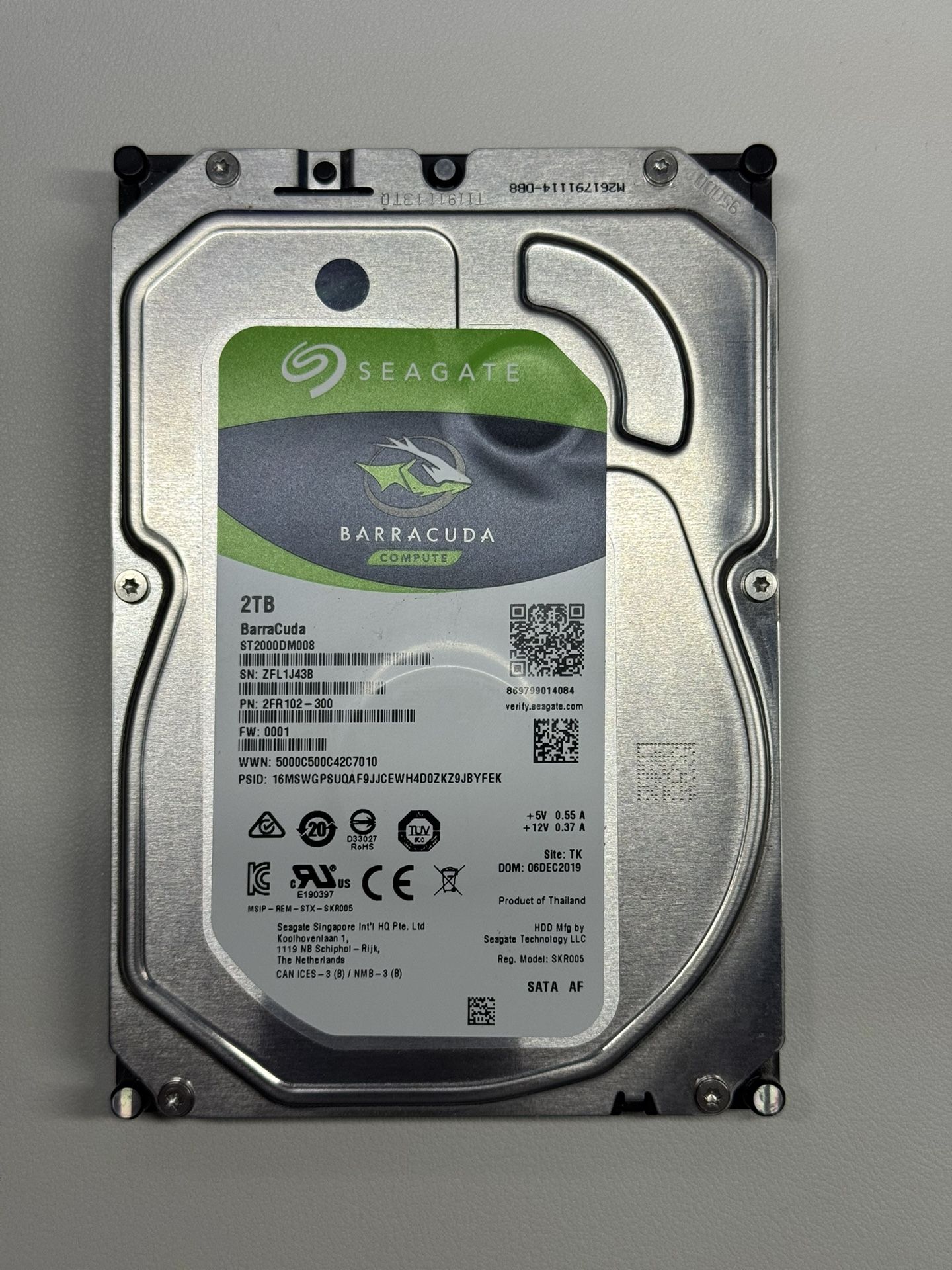 Barracuda 2 TB 3.5 Inch Hard Drive