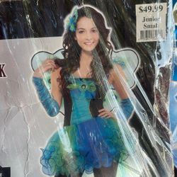 Halloween 🎃 Costume Peacock Diva With Wings Size Junior Small