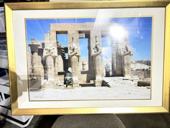 Four Egyptian Temple Guards Picture Frame