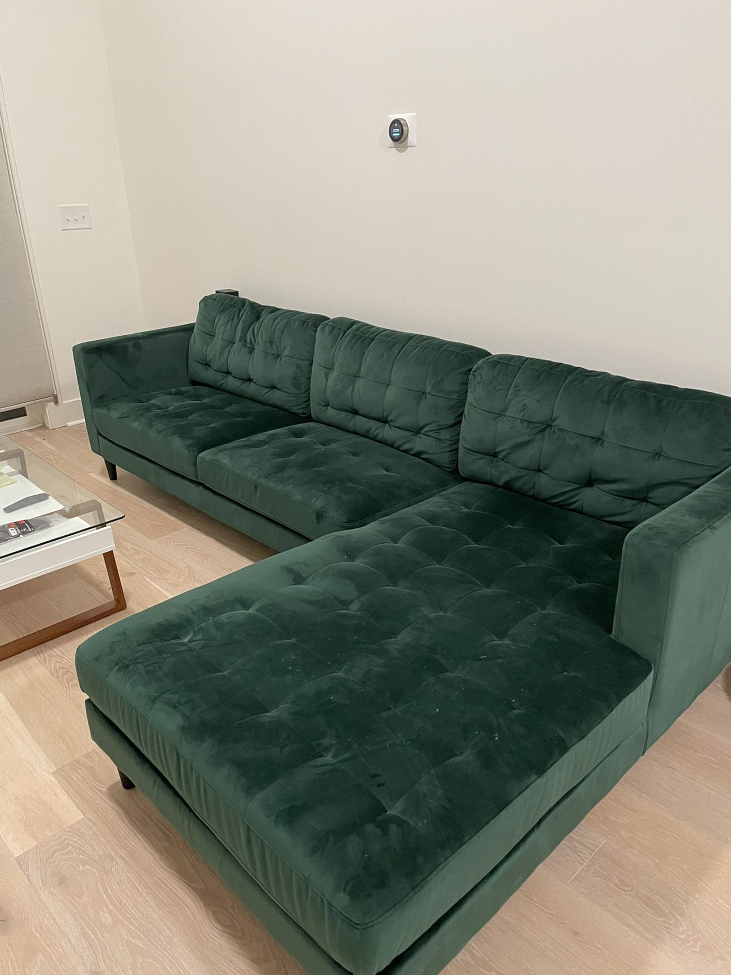 Emerald Green Sectional Sofa
