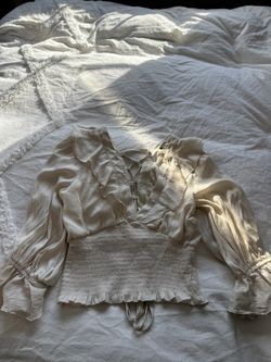 Beige Dressy Top