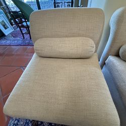 Modern Cream Accent Chairs- Selling as a set- Excellent Condition