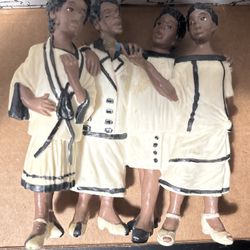 Vintage African American Music Quartet Figurine by Young's
