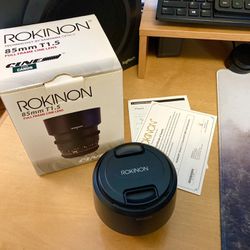 Rokinon Cine 85mm T1.5 Full Frame Lens for Canon EF Mount