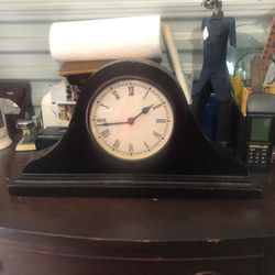 Vintage Clock Wood Frame Working $125