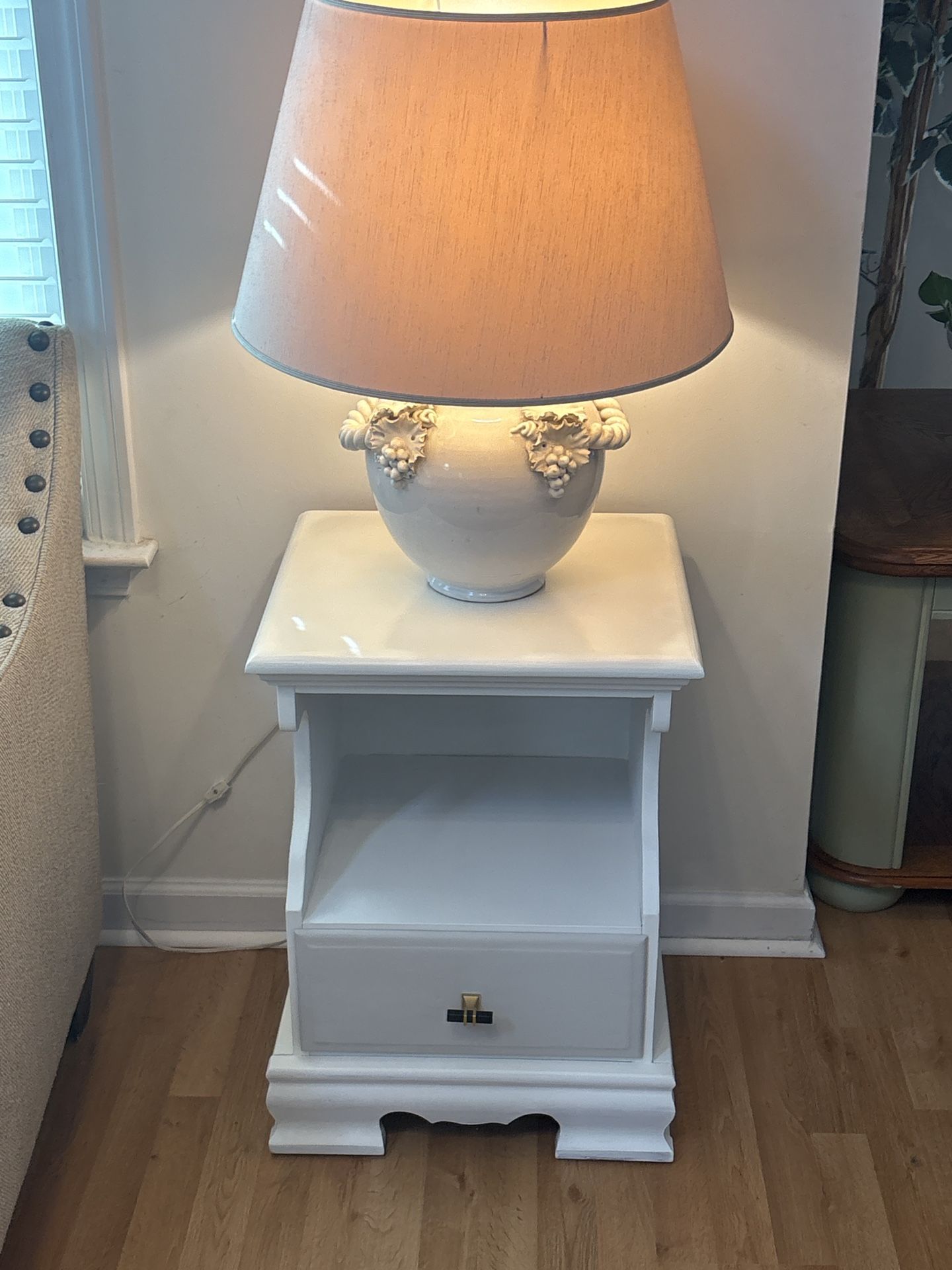 Solid Wood Nightstand – Freshly Painted