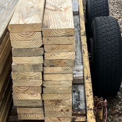 28 Pieces of  southern yellow pine boards  2x6x5 Non treated