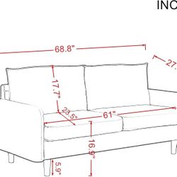 3P） 天鹅绒沙发   $140, 粉色    ，3021（

Modern Velvet Loveseat Sofa Couch, Mid-Century Small Sofa , Living Room, Bedroom, Apartment, Office  ，Pink  

