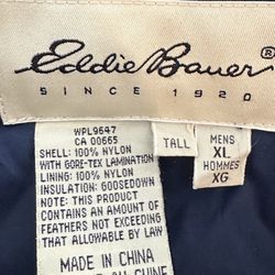 Eddie Bauer Goose down Gortex Shell