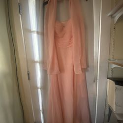 Blush Pink Strapless Dress 