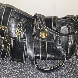 Vintage Rare Coach Hampton Miranda Satchel / Duffel / Bag / Purse / Luggage