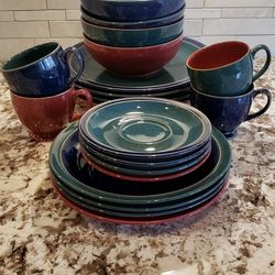 Denby Harlequin 20 Piece Place Setting 