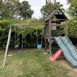 Kids Wooden Swing/Playset - Used