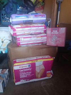 Certainty women's comfort luxury underwear  large 32 count fits waist 32-50" 4 case  114 total