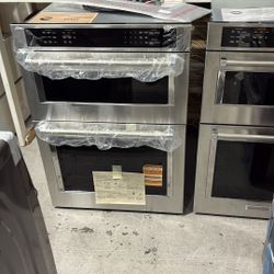 KitchenAid 30” Electric Double Wall Oven With Microwave And Air Fryer 