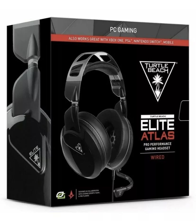 Turtle Beach Elite Atlas Pro Performance PC Gaming Headset - Black BRAND NEW!