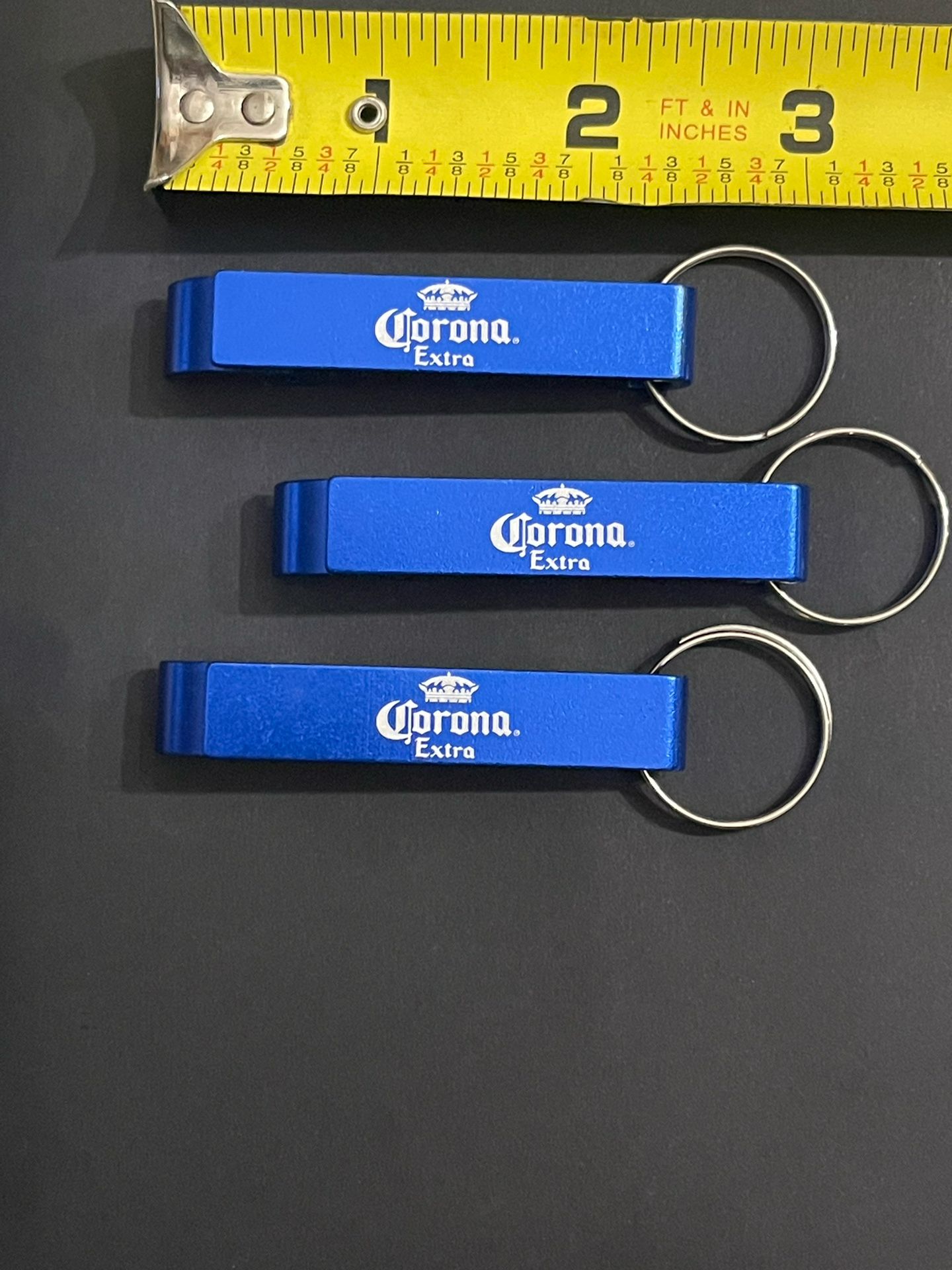 NEW (3) Corona Brewing Beer Bottle/Can Opener Key Chain Combo 3 PACK!