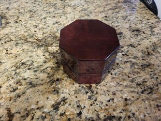 Small Octagonal Wooden Trinket Box