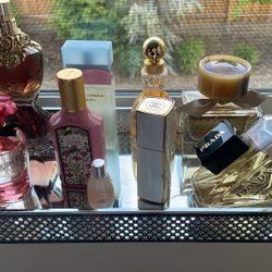 Lot Of Perfume , Full Sizes  Tray Included 