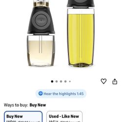 Vinegar And oil Dispenser Set - Brand New 