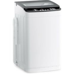 Auertech 28 lbs Portable Washing Machine, Fully Automatic Portable Washer with LED Display, 10 Wash Cycles, 5 Water Levels, 24H Delays, Top Load Washi